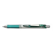 Pentel EnerGel RTX Retractable Liquid Gel Pen Metal Tip, 12 Pack, 0.7mm, Medium Line, Turquoise Blue (BL77-S3)
