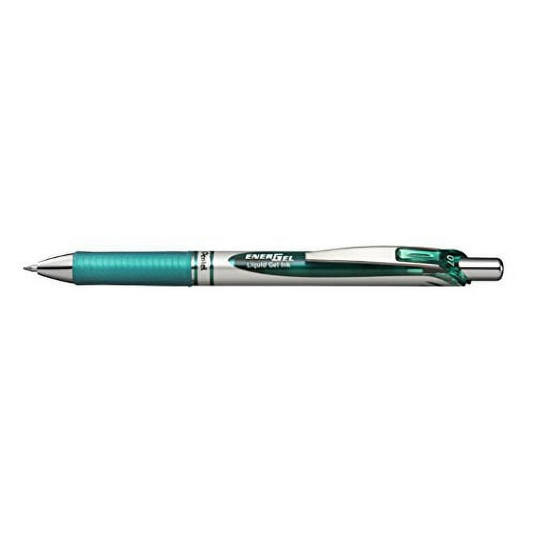 Pentel EnerGel RTX Retractable Liquid Gel Pen Metal Tip, 12 Pack, 0.7mm, Medium Line, Turquoise Blue (BL77-S3) Pentel EnerGel RTX Retractable Liquid Gel Pen Metal Tip, 12 Pack, 0.7mm, Medium Line, Turquoise Blue (BL77-S3)