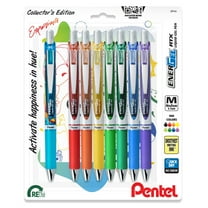 Pentel EnerGel RTX Retractable Liquid Gel Pens 0.7mm 8/Pkg-Happiness Expressions