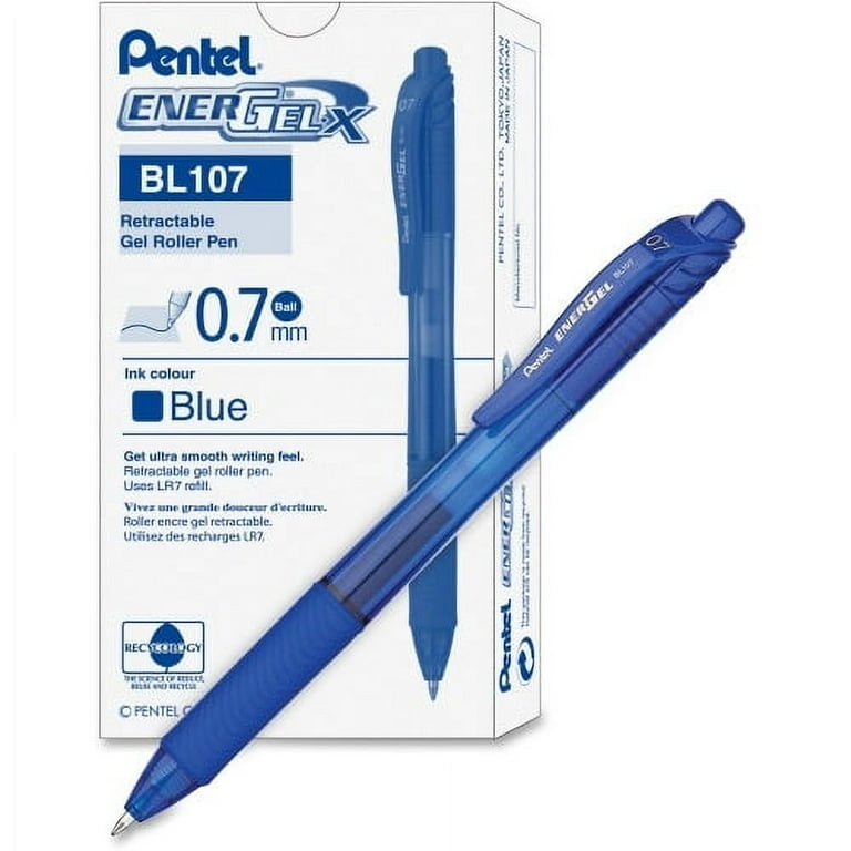 Buy Pentel Energel X BL107 Retractable Rollerball Pen 0.7mm Blue