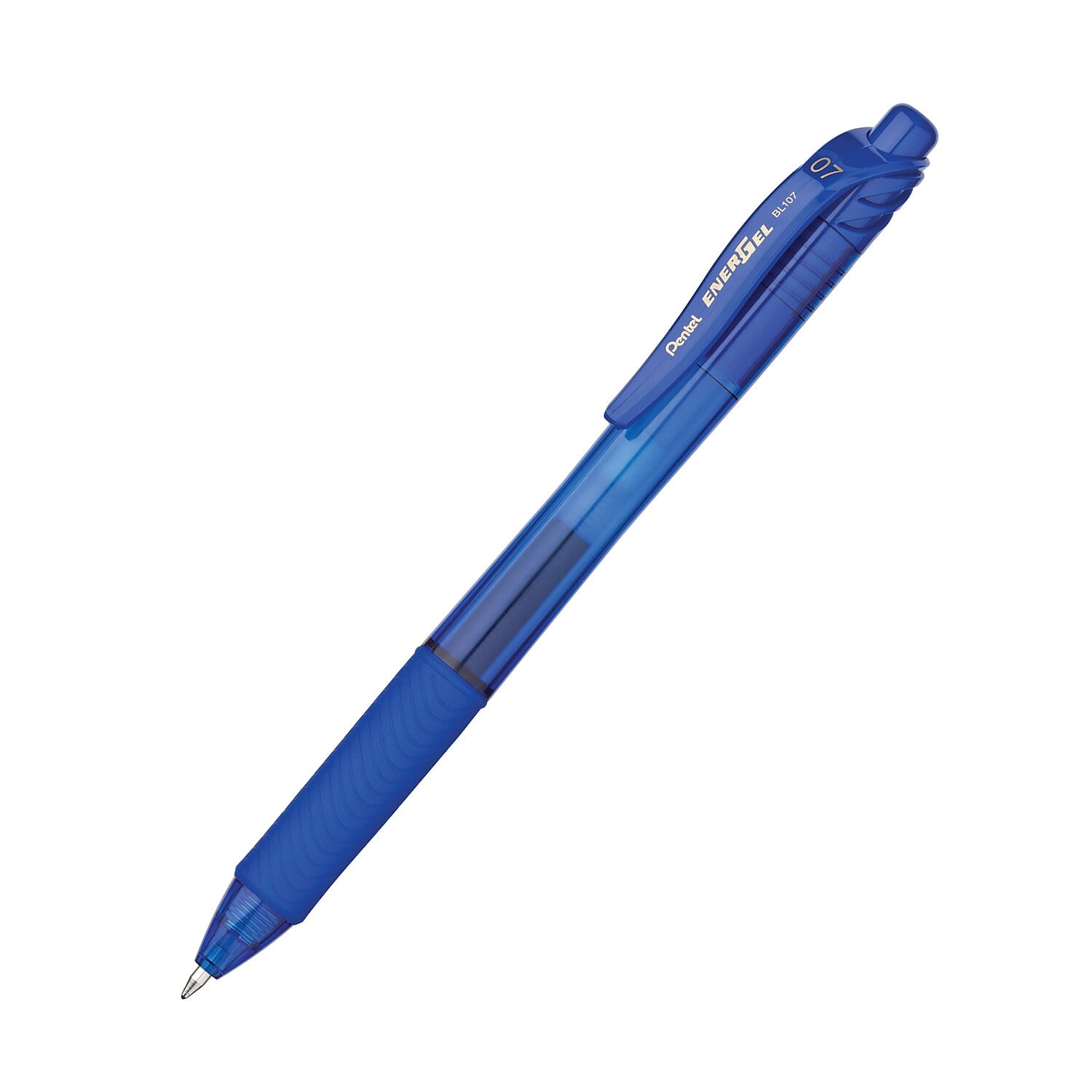 Pentel EnerGel-X Retractable Liquid Gel Pen, Blue, 0.7mm, Pack of 12