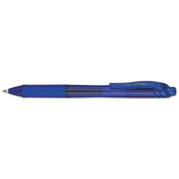 Pentel BL110C Energel-x Retractable Gel Pen, 1 Mm Metal Tip, Blue Ink, Translucent Blue Barrel, Dozen