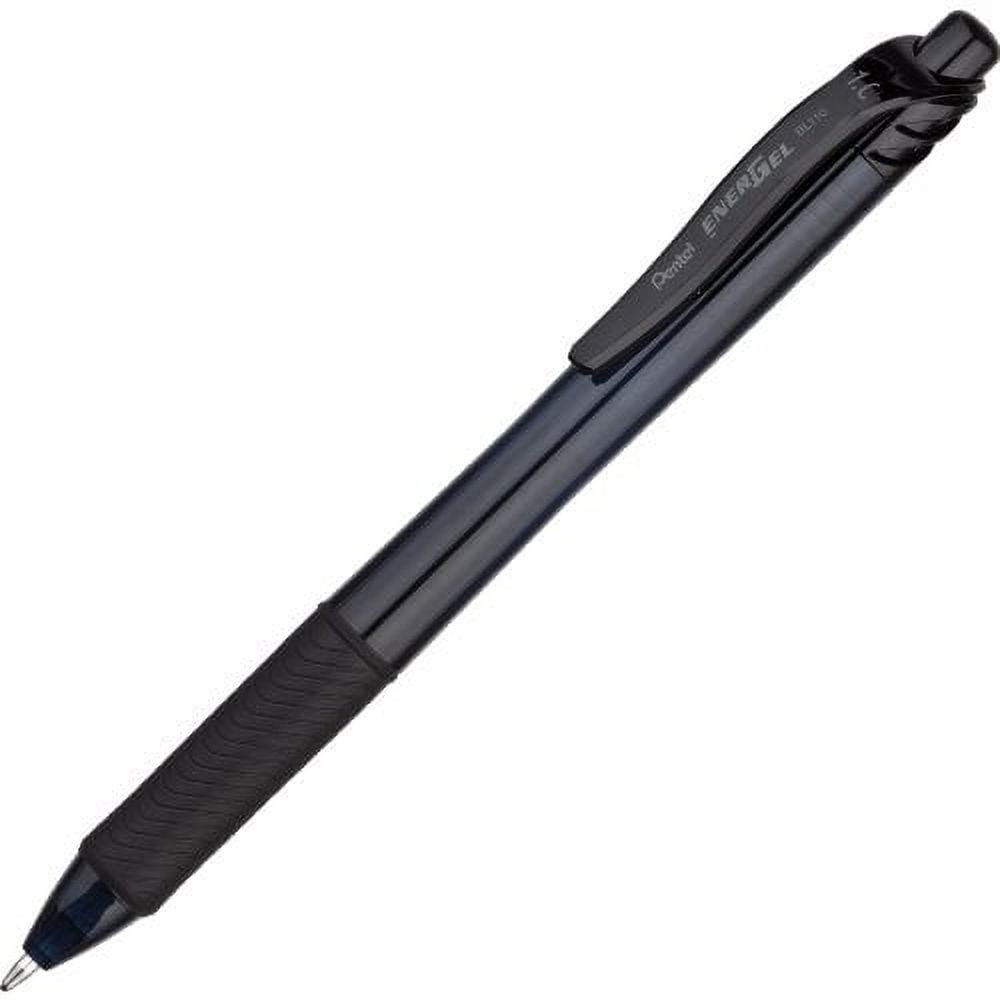 Pentel EnerGel X Roller Ball Retractable Gel Pen, Black Ink, Bold; Box of 12