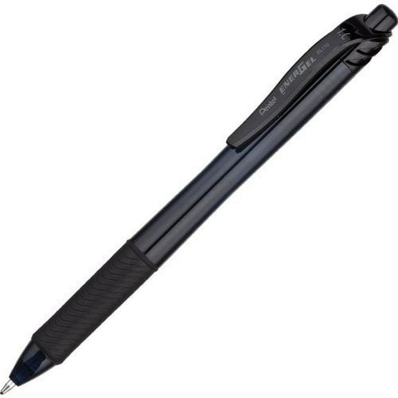 Pentel EnerGel X Roller Ball Retractable Gel Pen, Black Ink, Bold; Box of 12