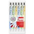 thumbnail image 1 of Pentel EnerGel XM BL77 - Retractable Liquid Gel Ink Pen - 0.7mm - Clam Pack Gift Set of 6 Floral Barrel - Black Ink, 1 of 4