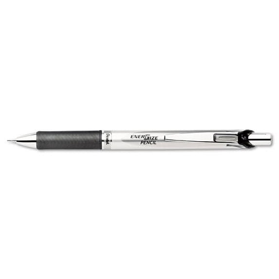 Pentel : EnerGize Deluxe Automatic Pencil, 0.50 mm, Silver Barrel, Black Trim -:- Sold as 2 Packs of - 1 - / - Total of 2 Each