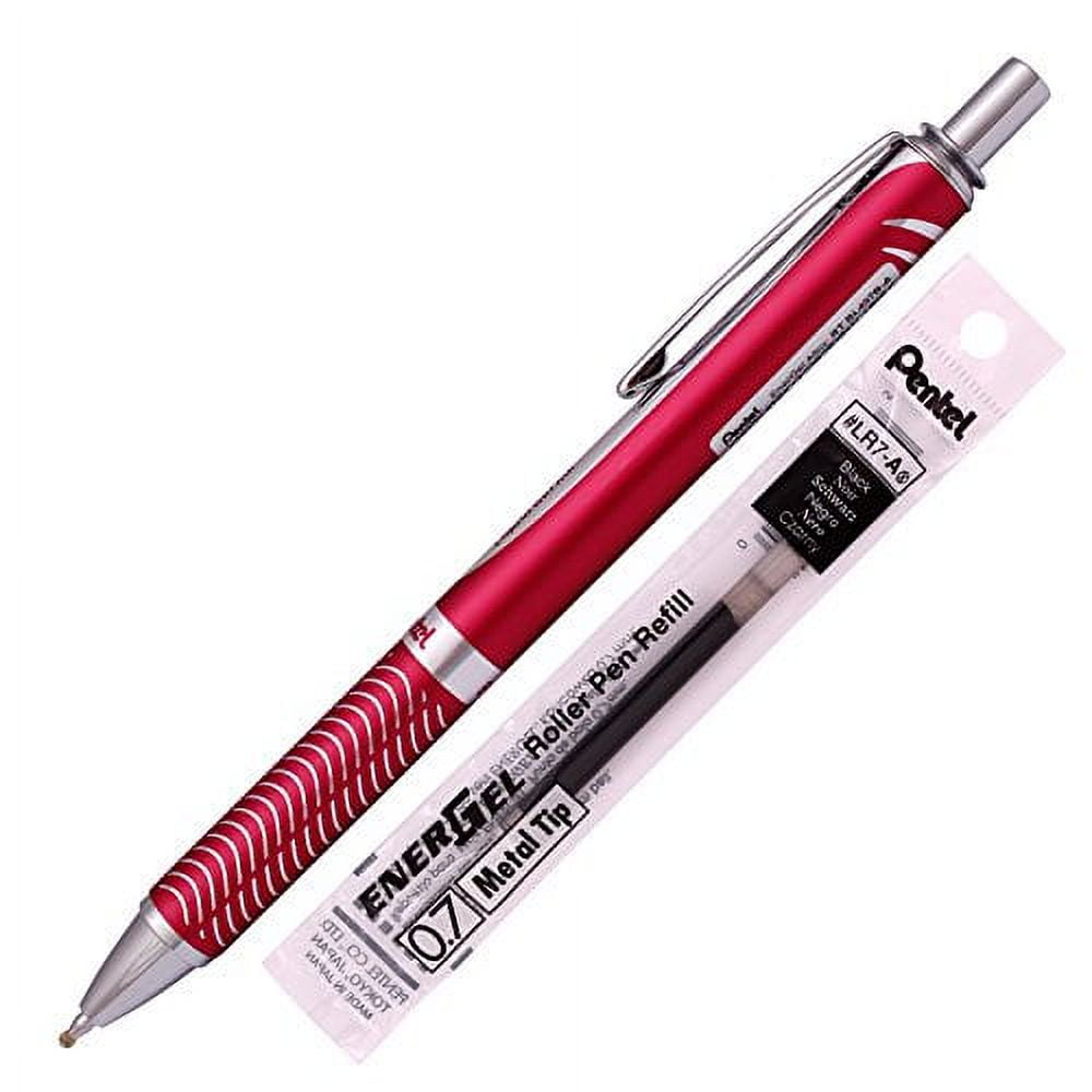 Pentel Energel Alloy RT Gel Pen Medium Point Metal Tip