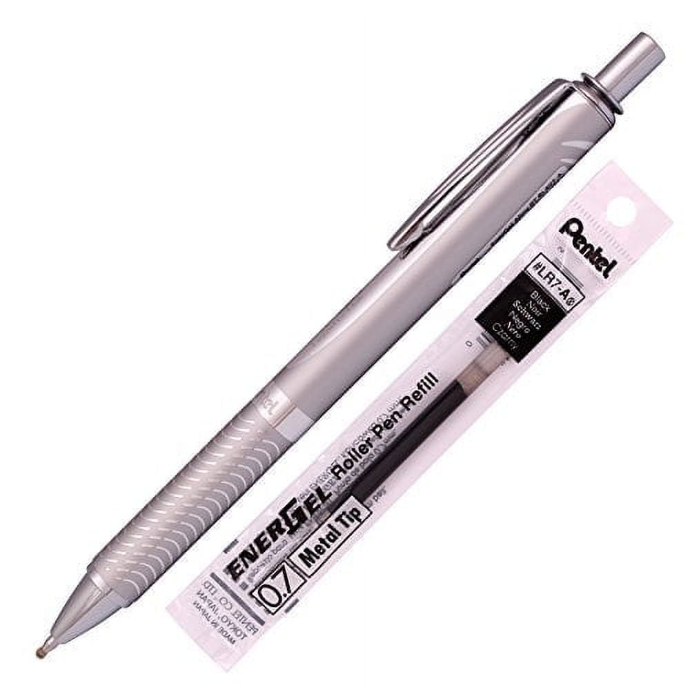 Pentel Energel Alloy RT Gel Pen Medium Point Metal Tip Ballpoint