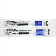 Pentel Energel #Lr7-c Blue Refill Gel Ink Metal Tip 0.7 Mm 2 Refills