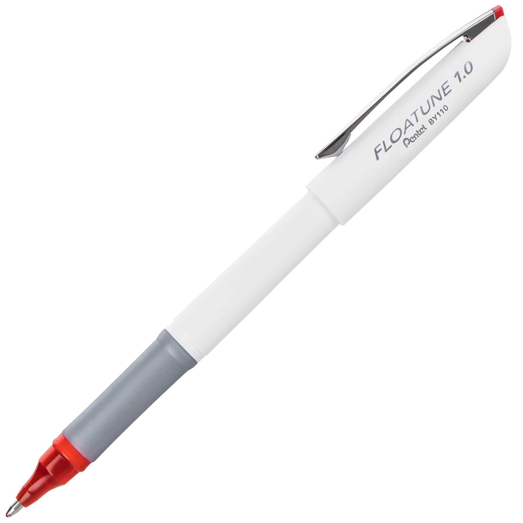 Pentel FLOATUNE Rollerball, 1.0mm, Bold Line, Red Ink, 1 Dozen