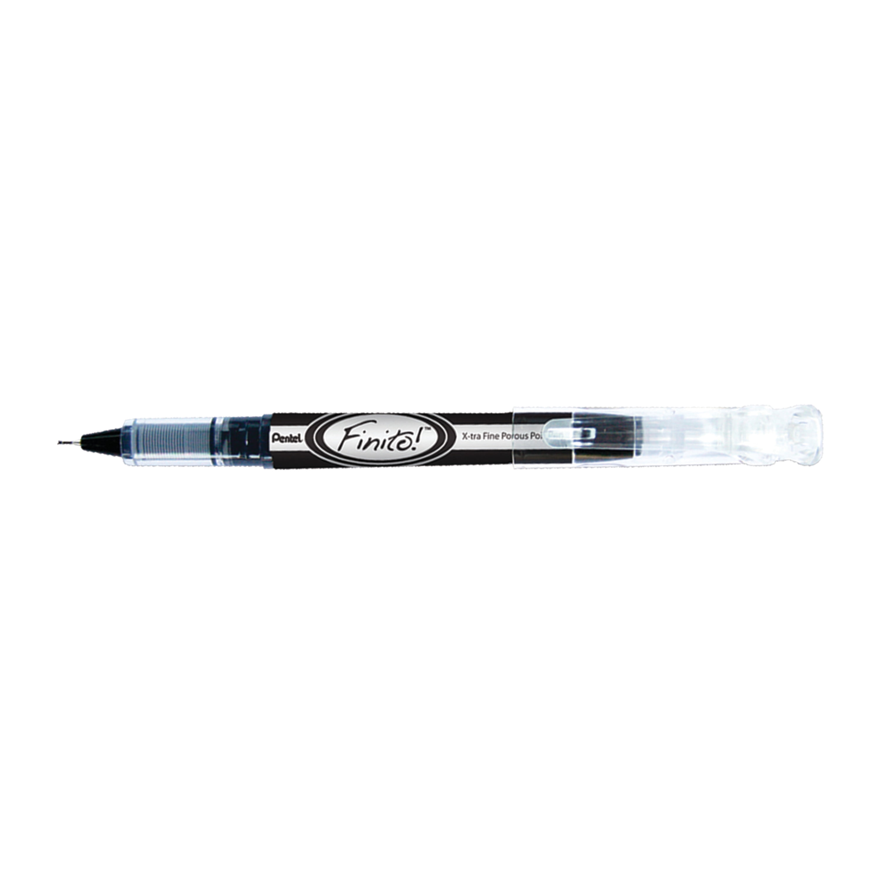 Pentel® Finito Porous Point Pens, Extra-Fine, Blue Ink, Dozen (SD98C)
