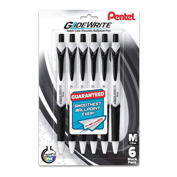 GlideWrite 2-in-1 Ballpoint Pen 6-pk