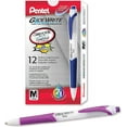thumbnail image 1 of Pentel GlideWrite Ballpoint Pen with TechniFlo Ink, (1.0mm) Medium Line, Magenta Ink, Box of 12 Pens (BX910-V4), 1 of 5