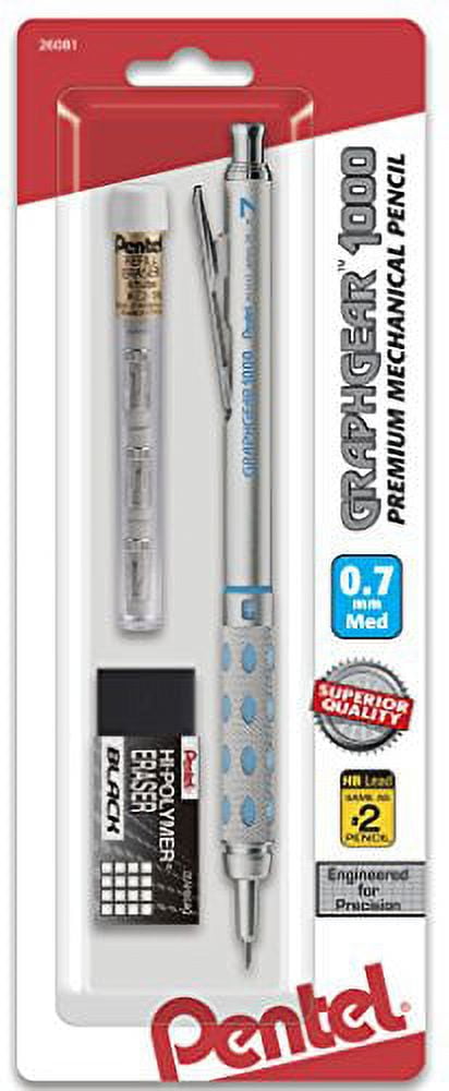 Pentel GraphGear 800 Mechanical Pencils 2-Pack (0.7mm) - Professional Drafting & Writing