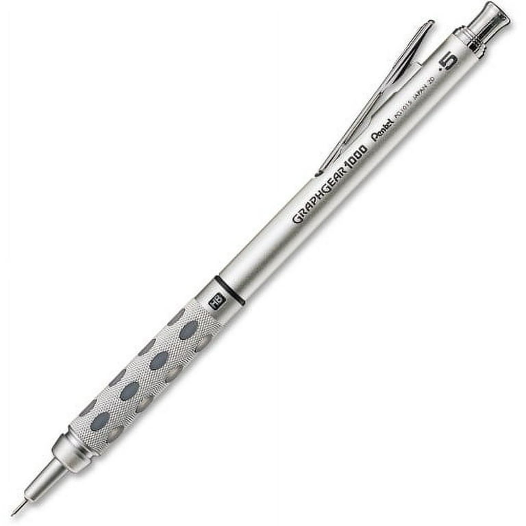 Pentel GraphGear 1000 Automatic Drafting Pencils - #2 Lead - 0.5 mm Lead Diameter - Refillable - Gray Barrel - 1 Each Pentel GraphGear 1000 Automatic Drafting Pencils - #2 Lead - 0.5 mm Lead Diameter - Refillable - Gray Barrel - 1 Each