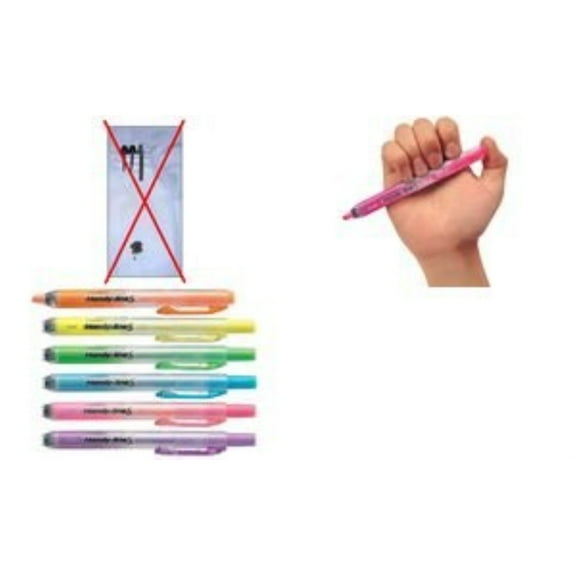 Pentel Handy-line S Retractable Highlighter chisel sky blue each