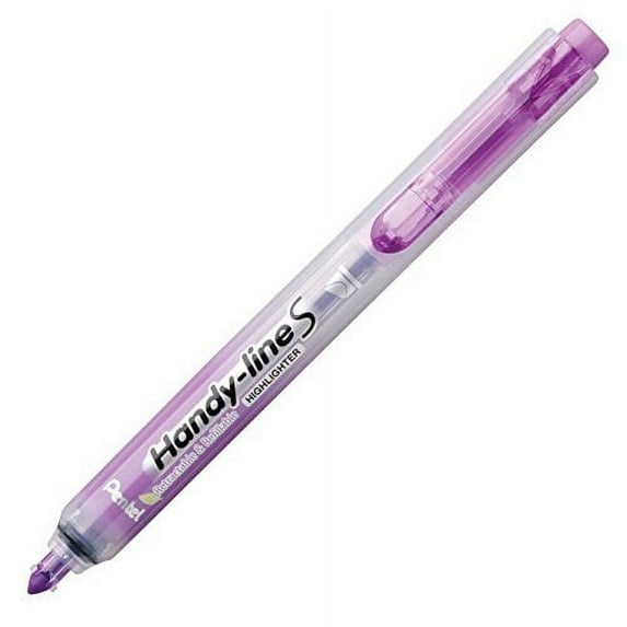 Pentel Highlighter, Retract, Refillable, Chisel Tip, Violet (SXS15-V)