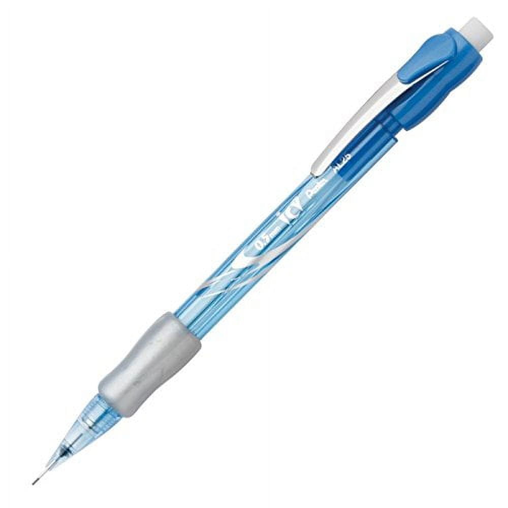 Pentel : Icy Automatic Pencil, 0.50 mm, Transparent Blue Barrel -:- Sold as 2 Packs of - 12 - / - Total of 24 Each