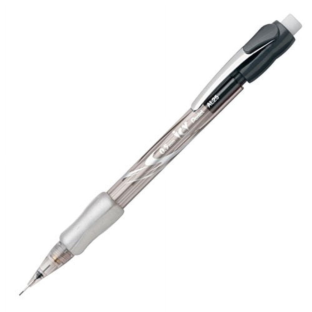 Pentel : Icy Automatic Pencil, 0.50 mm, Transparent Smoke Barrel -:- Sold as 2 Packs of - 12 - / - Total of 24 Each