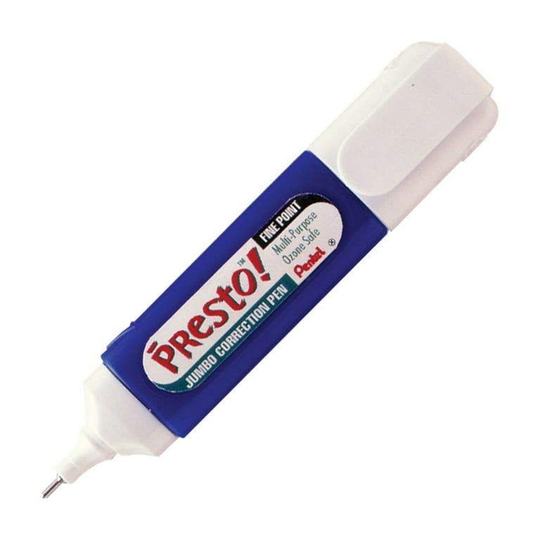 Pentel Jumbo Fine Point Correction Pen for Writers, Ink Correcting