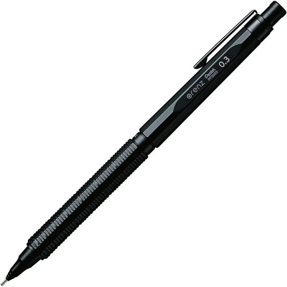 Orenz Nero - 0.3mm Mechanical Pencil, Automatic Lead Advance, Black Barrel