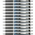 thumbnail image 1 of Pentel Needle Tip Liquid Gel Ink Pens - Refillable - Retractable - Black Liquid Gel Ink Ink - Stainless Steel Tip - 12 / Box | Bundle of 5, 1 of 2