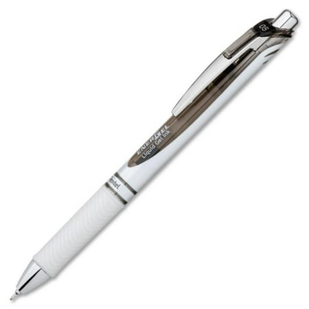 Pentel Of America BLN75PWA EnerGel Pearl Roller Ball Retractable Gel Pen, Black Ink, 0.5 mm, Fine