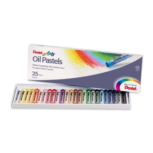 Pentel Oil Pastel Set Assorted Colors 25/Set 6 Sets (PENPHN25-6)