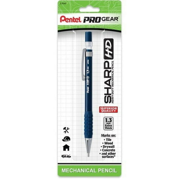 Pentel PROGear 1.3mm Mechanical Pencil 1.3 mm Lead Diameter - Refillable - Blue Barrel - 1 Pack