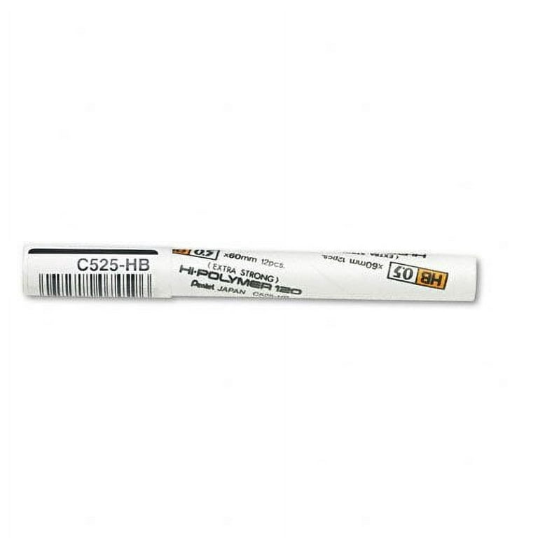 Premium Hi-Polymer Lead Refills, 0.5mm, HB, Black, 12 Leads/Tube, Sold as 1 Package Premium Hi-Polymer Lead Refills, 0.5mm, HB, Black, 12 Leads/Tube, Sold as 1 Package
