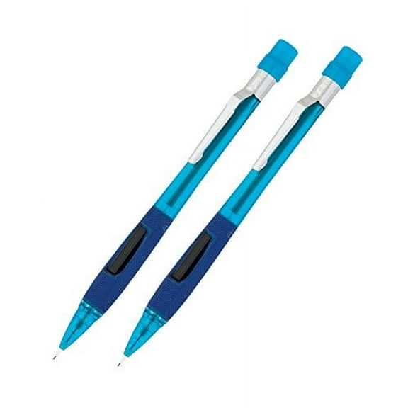 Pentel: Quicker Clicker Automatic Pencil, 0.50 mm, Transparent Blue Barrel -:- Sold as 2 Packs of - 1 - / - Total of 2 Each