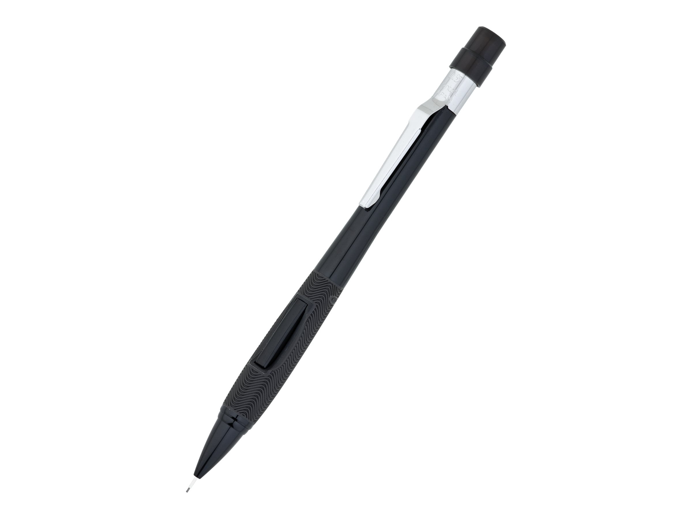 Pentel Quicker Clicker Automatic Pencil, 0.5mm Lead Size, Black Barrel, Box of 12 (PD345A)