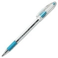 thumbnail image 1 of Pentel R.s.v.p Ballpoint Stick Pen - Fine Pen Point Type - 0.7 Mm Pen Point Size - Refillable - Sky Blue Ink - Clear Barrel (bk90-s), 1 of 2