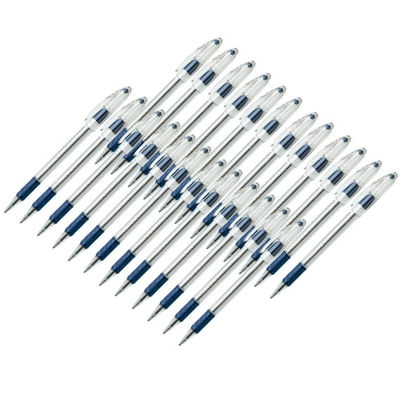Pentel R.S.V.P. Ballpoint Pen, Medium Point, Blue, Pack of 24