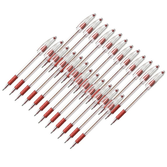 Pentel R.S.V.P. Ballpoint Pen, Medium Point, Red, Pack of 24
