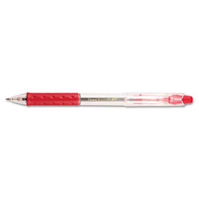 Pentel  R.S.V.P. RT Ballpoint Retractable Pen Red Ink Medium Dozen