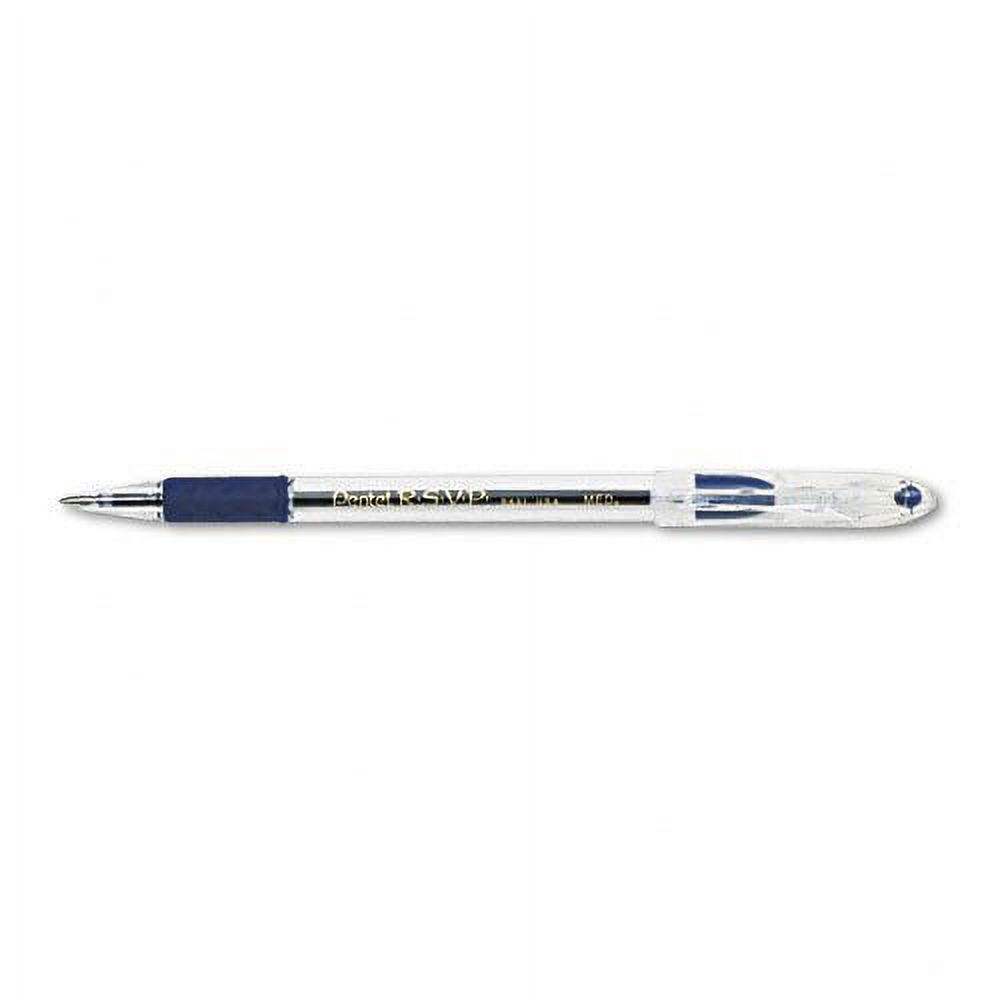 Pentel : R.S.V.P. Stick Ballpoint Pen, Blue Ink, Medium, 1.0 mm, 12 per Pack -:- Sold as 2 Packs of - 12 - / - Total of 24 Each