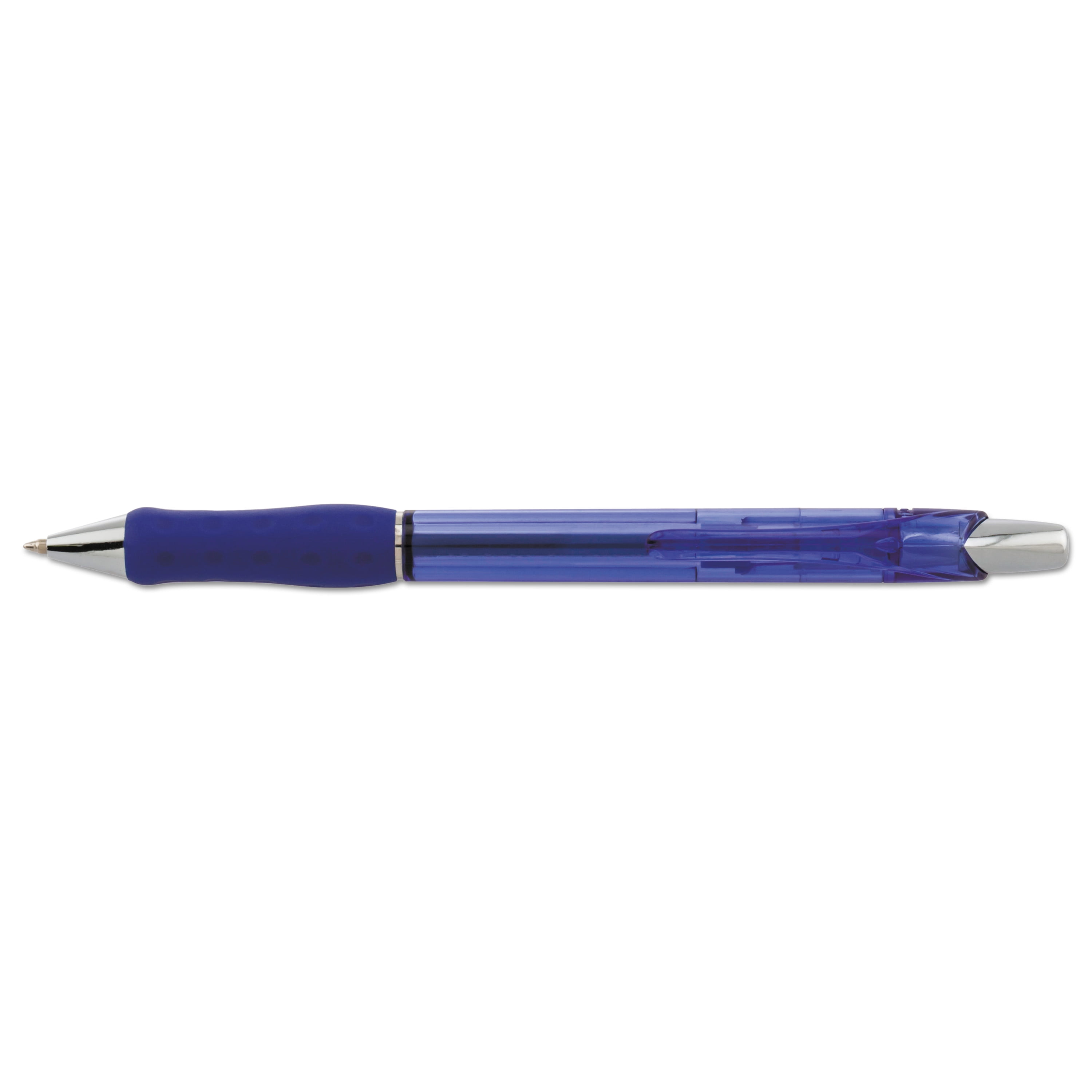 Pentel BK91B R.S.V.P. Stick Ballpoint Pen, 1mm, Trans Barrel, Red Ink, Dozen