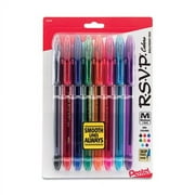 Pentel R.s.v.p. Ballpoint Pen, Stick, Medium 1 Mm, Assorted Ink And Barrel Colors, 8/pack | Bundle of 2 Sets