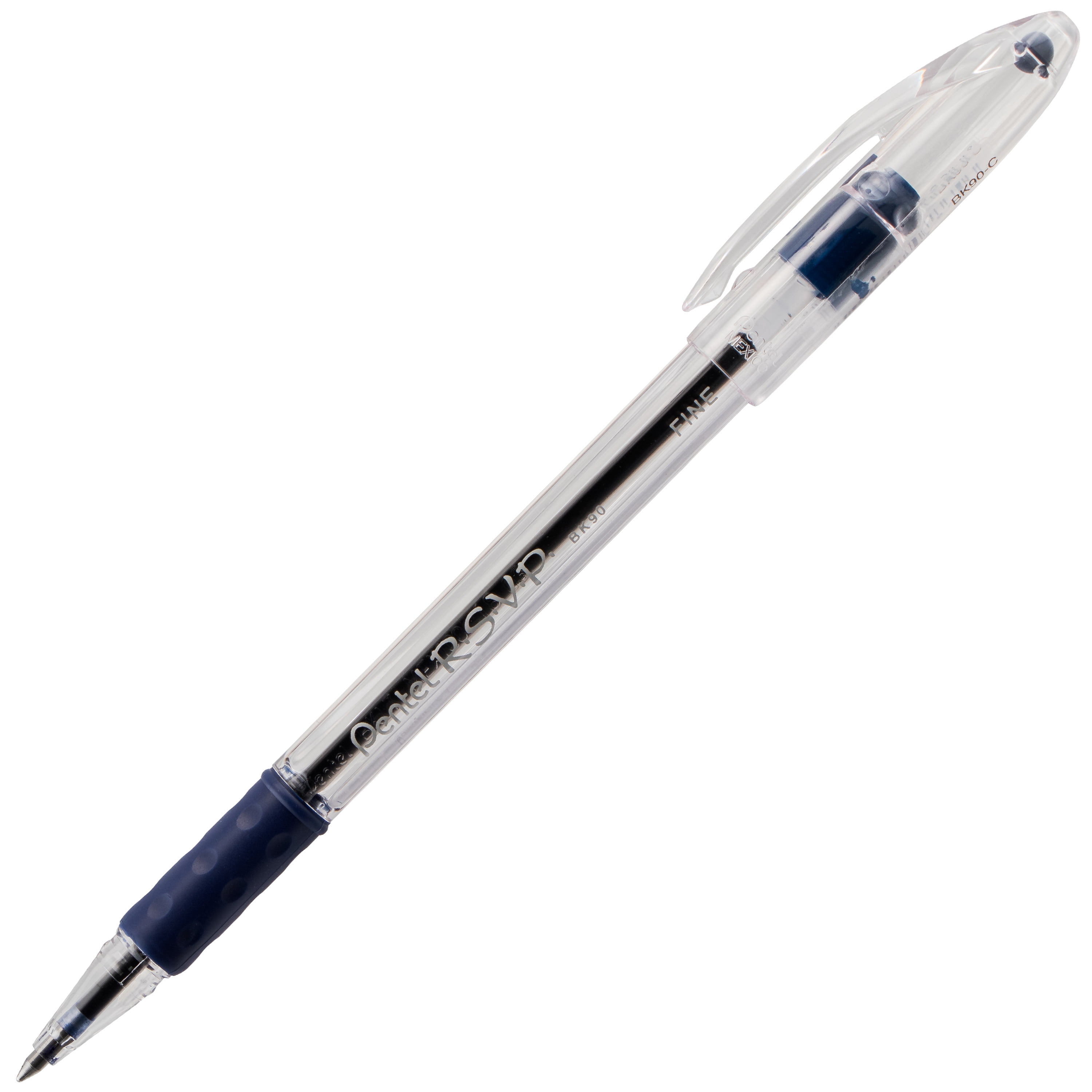 Pentel RSVP Fine Line Writing Ballpoint Pen, 0.7mm, Blue Ink