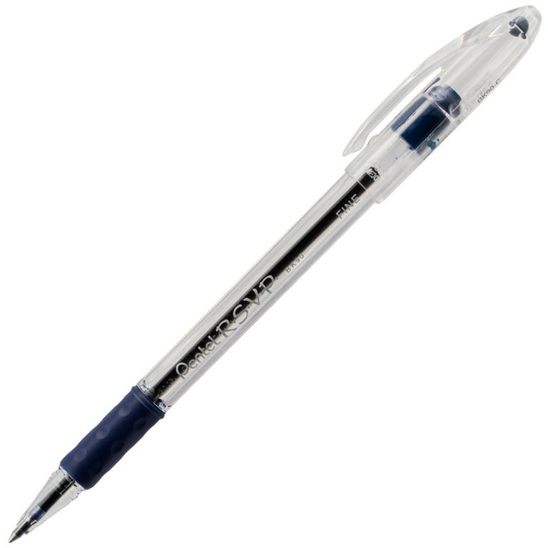 Pentel RSVP Ballpoint Pen Fine Point – Black Ink and Blue Ink