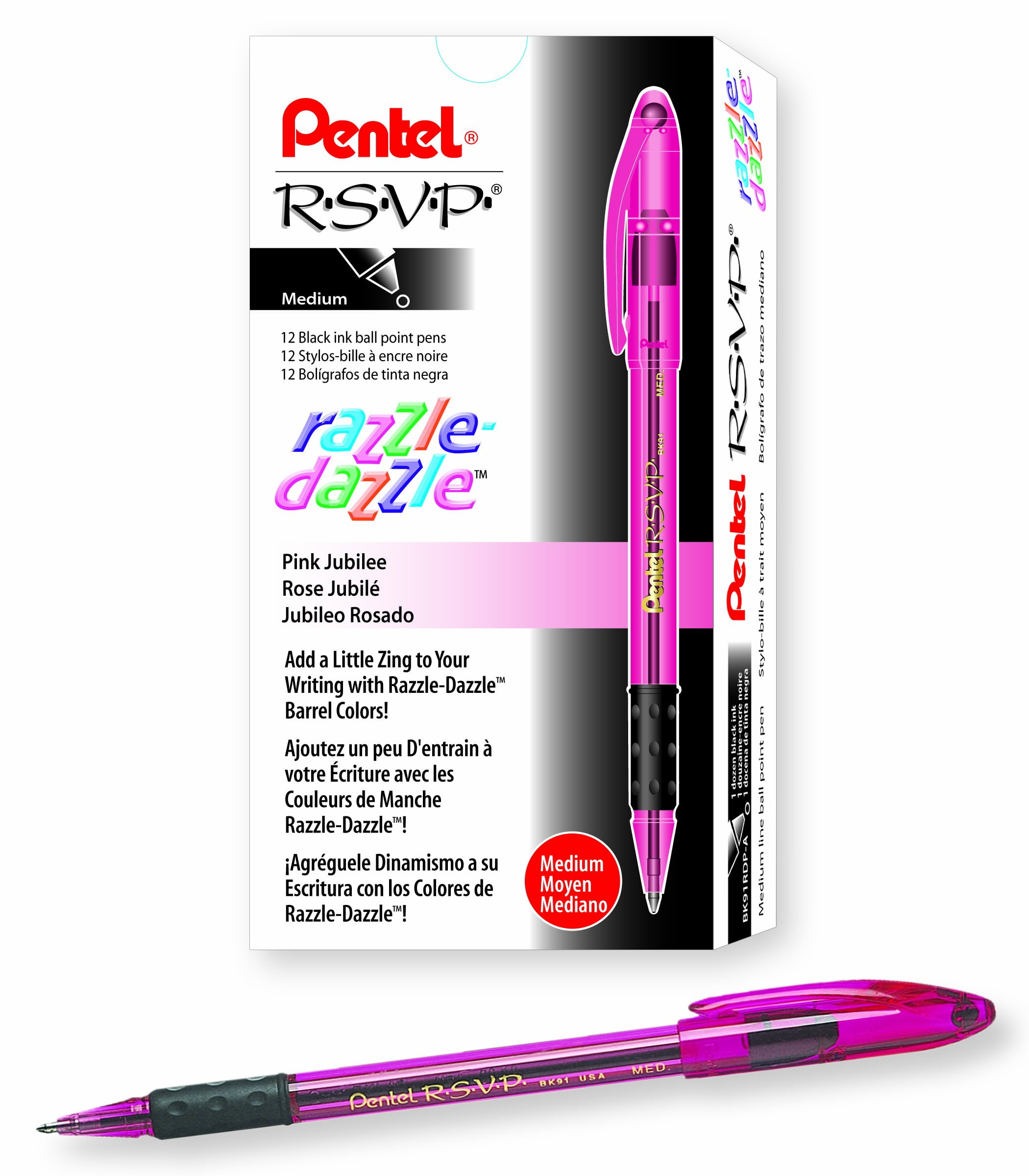 Gel Ink Ball Point Pens, Shuttle Art 15 Pack Black Japanese Style