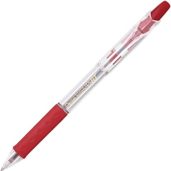 Pentel Recycled Retractable R.S.V.P. Pens - Medium Pen Point - 1 Mm Pen Point Size - Refillable - Stainless Steel Tip -