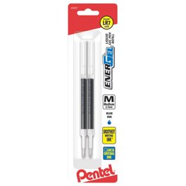 Pentel Energel 0.7mm Metal Tip Refills (4 Pack) – Navy Blue Ink, Fits BL77, BL57, BL37 Pens