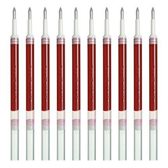 Pentel Refills Ink for EnerGel Liquid Gel Pen, 0.7mm, Red Ink, Value Set