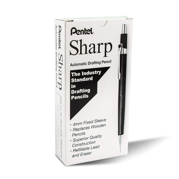 Pentel Sharp Mechanical Pencil, (0.5mm), Metallic Green Barrel, Box of 12 (P205MD)