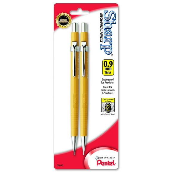 Pentel Sharp Mechanical Pencil (0.9mm) 2-Pk