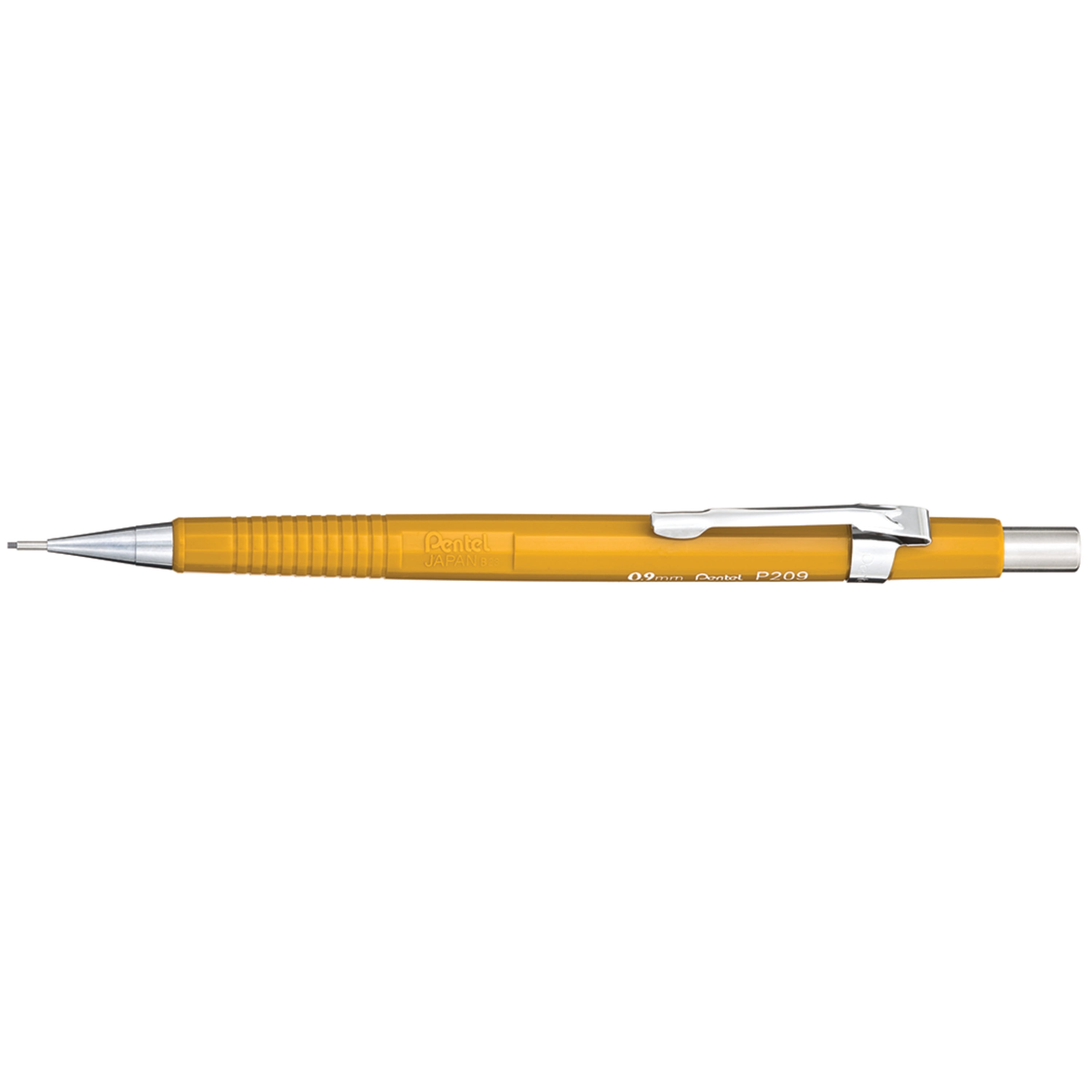 Yellow 0.9 mm Mechanical Pencil Automatic Drafting Pencil Set Metal Drawing  Pencils and 4 Retractable Automatic Drafting Pencils Refills for Drafting