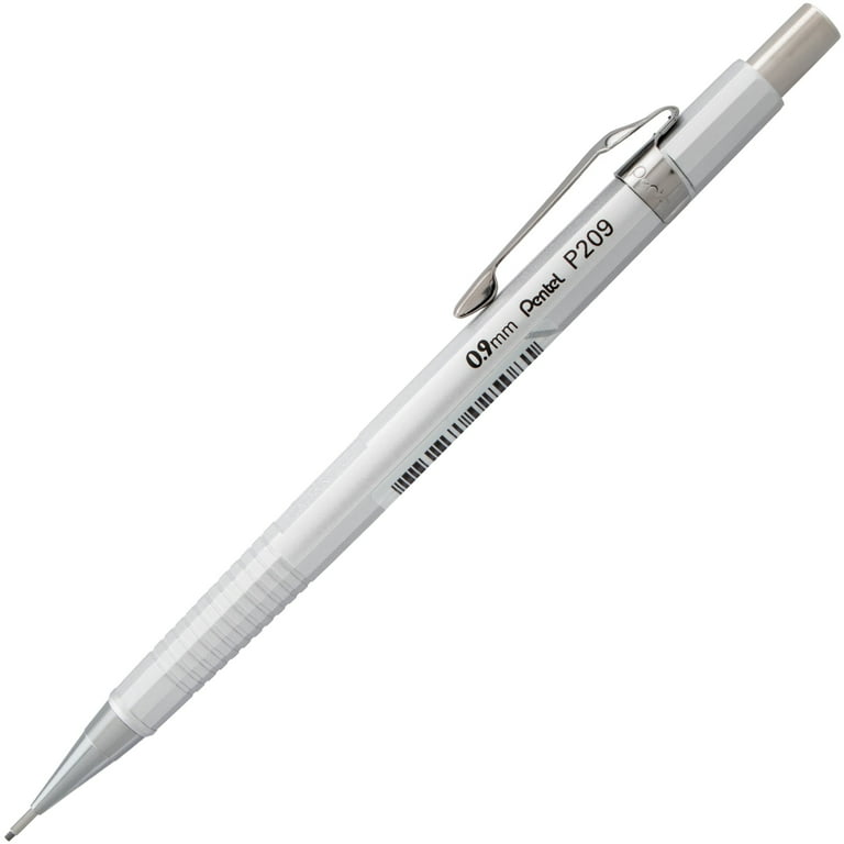 Pentel Sharp Mechanical Pencil, .9mm, Metallic Silver
