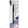 thumbnail image 1 of Pentel Sign Pen, Brush-Tip, Black, Carded Packaging, 1 of 4